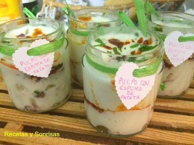 ESPUMA DE PATATA Y PULPO Y MI VISITA AL BULLILAB ESPUMA DE PATATA Y PULPO Y MI VISITA AL BULLILAB