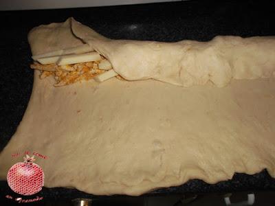 Corona rellena salada