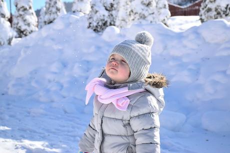Snow, Baby, Girl, White, Happy, Season, Winter, Kid