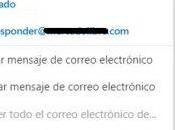 Menú contextual nuevo Outlook.com