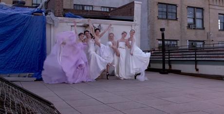 En pointe. Wedding dress