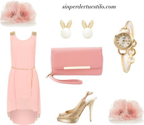 rose quartz and gold in the night