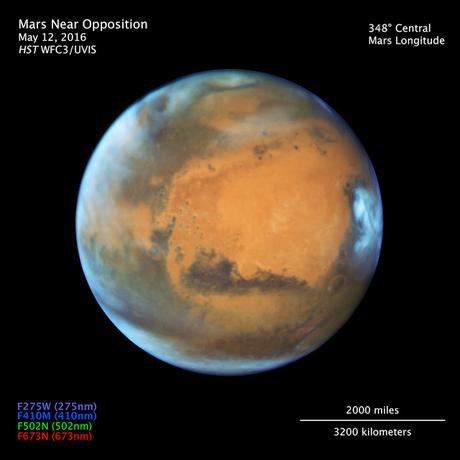 Marte, vía Hubble
