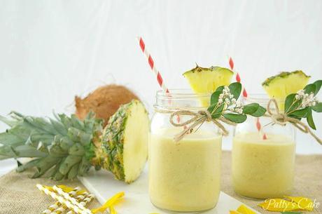 Smoothie de piña colada, sofocando el calor tropical #dobleS