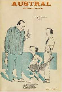1913 Dibujante Eguren Larrea y Revista Austral