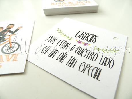 Invitaciones de boda bicicleta