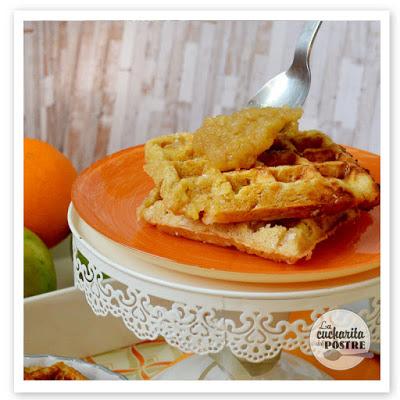 GOFRES DE MANZANA Y CANELA / CINNAMON AND APPLE WAFFLES