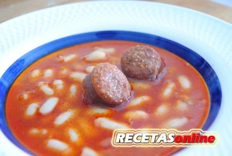 Judías con chorizo - Recetas de cocina RECETSonline