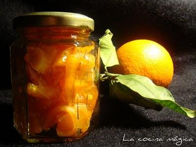 CORTEZAS DE NARANJA CONFITADAS