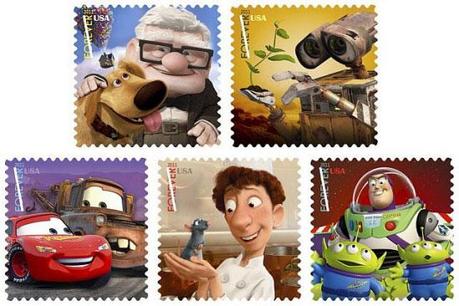 Pixar :: sellos postales