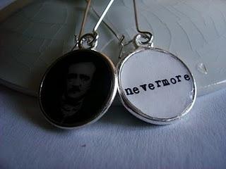 PENDIENTES REVERSIBLES EDGAR ALLAN POE - NEVERMORE