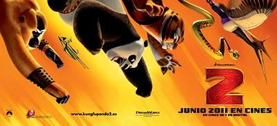 Curioso cartel promocional de 'Kung Fu Panda 2' en español