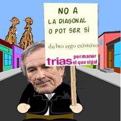Xavier Trias y la Diagonal