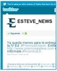 ESTEVE INICIA SU ANDADURA EN TWITTER