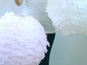 Diy: Lámpara forrada papel crepe