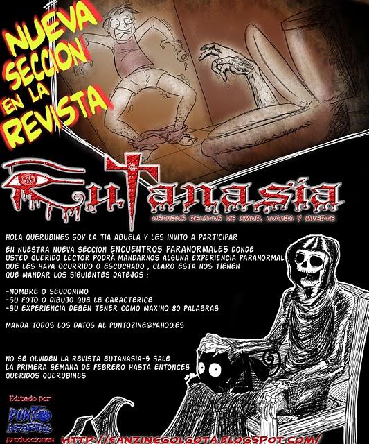 Cuenta tu historia de terror en revista Eutanasia