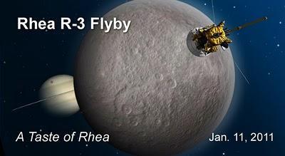 Cassini sobrevoló hoy Rhea Cassini sobrevoló hoy Rhea