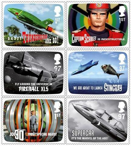 Gerry Anderson :: sellos postales del Royal Mail