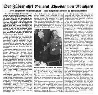Theodor von Bomhard: un General centenario para un Reich milenario – 12/01/1941.