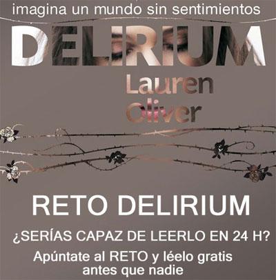 Yo me uno al reto Delirium.