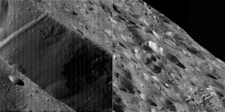 Imágenes de Cassini durante su reciente sobrevuelo a Rea