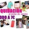 Liquidación ropa de verano