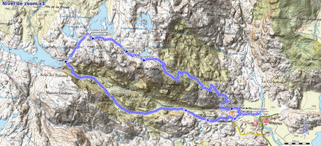 Mapa ruta Cañones Cárdena y Segundera