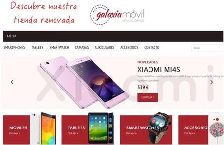 La tienda de móviles chinos Galaxiamovil renueva su tienda online