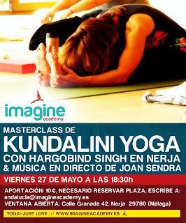 Masterclass de Kundalini yoga con Hargobind Singh y Música en vivo en Nerja. VIERNES 27 DE MAYO