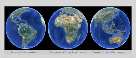 Sitios donde se realizaron las grabaciones