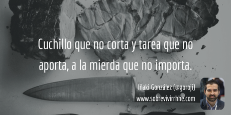 Tarea que no aporta… a la mierda que no importa! Tarea que no aporta… a la mierda que no importa!