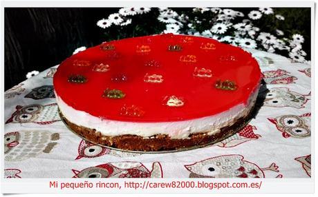 Tarta de queso y gelatina de mermelada
