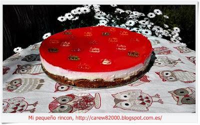 Tarta de queso y gelatina de mermelada