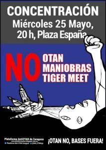 No a las maniobras Tiger Meet, no a la OTAN