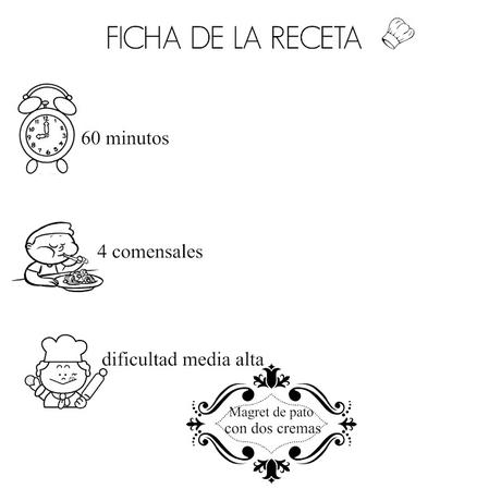 MAGRET DE PATO CON DOS CREMAS (PATATA Y NARANJA)