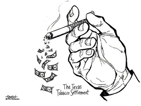 Tabaco y dinero (viñeta)