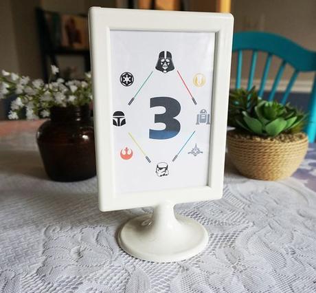 Luke, I am your table number: a Star Wars-themed free wedding printable: 
