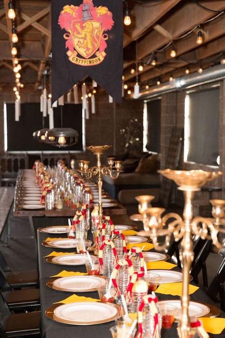 Dining Hall from a Harry Potter Birthday Party via Kara's Party Ideas KarasPartyIdeas.com (31): 