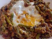 Esparragos esparragados huevo cuajado