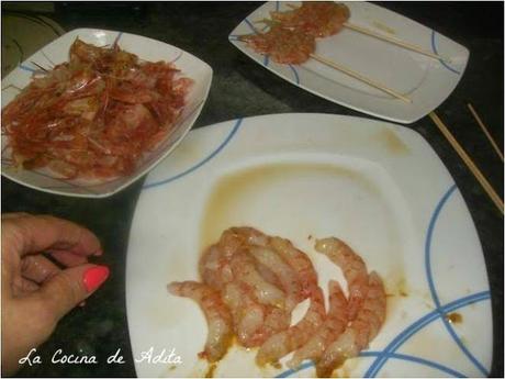 BROCHETA  DE  GAMBONES