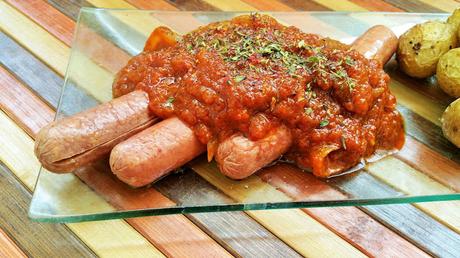 Currywurst vegano, receta típica alemana