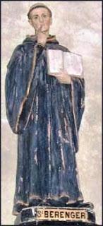 San Berenger, con asno y con pez.