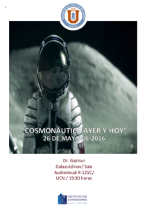 “Cosmonáutica ayer y hoy”