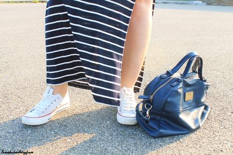 Maxi-falda navy