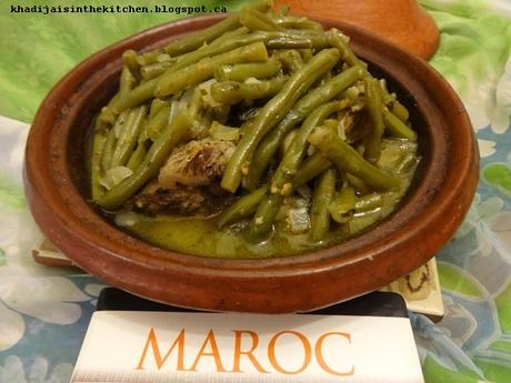 TAGINE DE BŒUF AUX HARICOTS VERTS / BEEF TAGINE WITH GREEN BEANS / TAGINE DE TERNERA CON JUDIAS VERDES / طاجين اللحم بالفاصوليا الخضراء