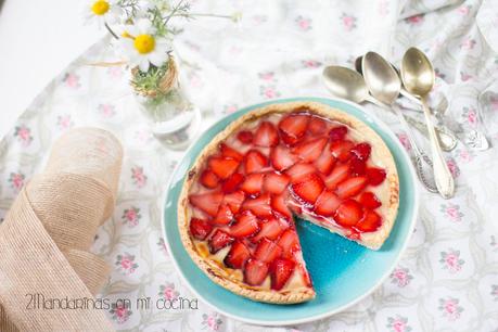 como preparar tartaleta de fresas con crema pastelera y masa quebrada