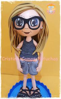 Aquí os dejo la segunda muñeca que ha viajado a Argentina...