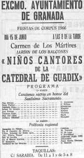 Corpus en Granada, 1966: Hace 50 años