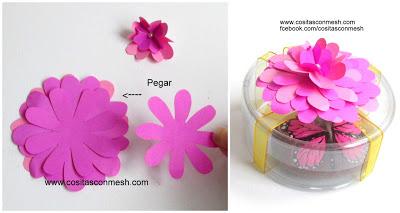 2 Ideas para hacer flores de papel para regalos