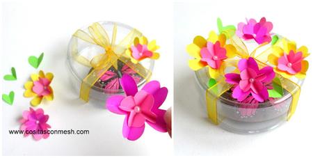 2 Ideas para hacer flores de papel para regalos